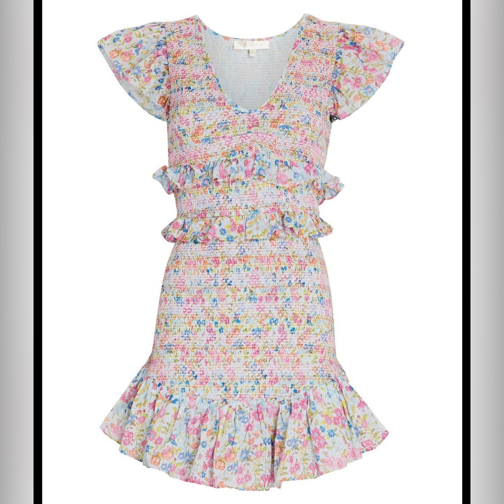 LoveShack Fancy Sonora Mini floral dress